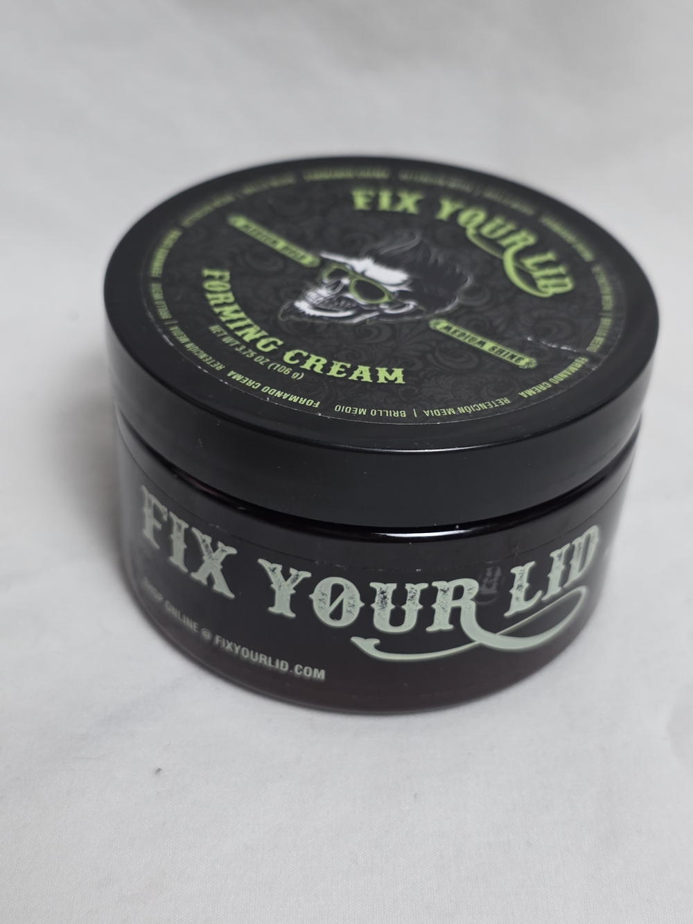 Fix Your Lid Forming Cream 3.75  oz Medium Hold Medium Shine